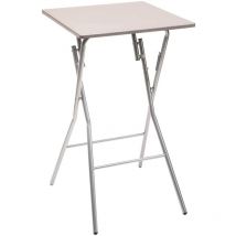 Mesa de bar plegable 60 x 60 cm Taupe - Marrón