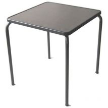 Garden Life - mesa apilable antracita 68x68 cm r64gg , Mesa apilable 68 x 68 cm R64GG antracitaTablero de resina de 16 mmEstructura