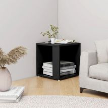 Happyshopping - Furniture Limited - Mesa auxiliar madera contrachapada negro