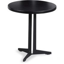 Parumm - Tavolino Rotondo Pärumm Oslo 45x45 cm in Legno e Metallo Nero