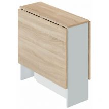 Fores - Mesa auxiliar Fly alas abatible roble y blanco