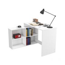 Mesa con estantes kappa - Blanco