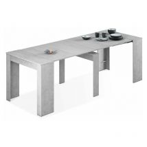 Mesa consola extensible Kendra Cemento 235cm (ancho) x 78cm (alto)
