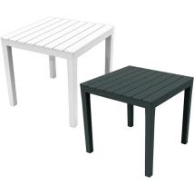 Ipae Progarden - mesa cuadrada de jardin color: negro 78x78x72cm modelo: bali