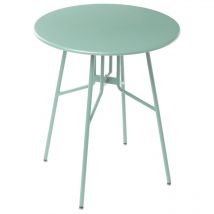 Beliani - Mesa de balcón de exterior de hierro metal redonda ø 64 cm verde claro Taltal