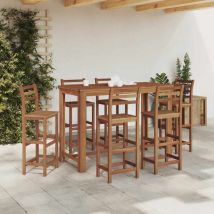 Nova - Furniture Limited - Mesa de bar de madera maciza de acacia
