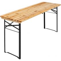 Mob Event Pro - Mesa plegable de madera para cervecería de 180 cm