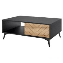 Mesa de centro Alelmo 100 , 40x68x104cm, Diámetro: 0, Aglomerado laminado, Angular