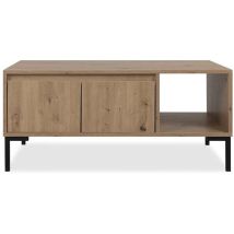 Finori - Mesa de Centro 2 Puertas 1 Estante L100 cm - Plock