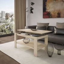Mesa de centro elevable Roma roble