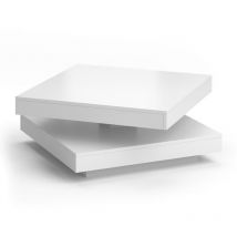 Vicco - Mesa de centro Elias, Blanco, 70 x 70 cm