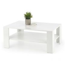 Arredamento1 - Mesa de centro Houston 361, Blanco, 53x65x110cm, Diámetro: 0, mdf, Angular
