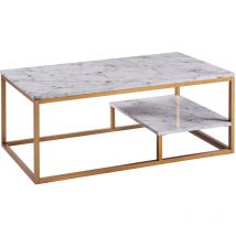 Mesa de centro moderna Marmo Teamson Home de madera con efecto mármol VNF-00036
