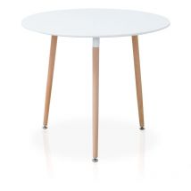 La Silla Española - Mesa de cocina redonda estilo nórdico. Modelo Nerja