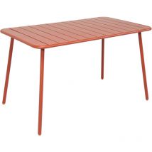 Mesa de Comedor de Jardín de 4 a 6 Plazas 120x70cm terracota bergame