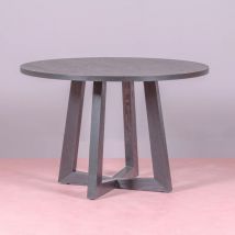 Nest Dream - Mesa de comedor redonda en fresno - Soho - Negro