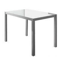 Pdcor - Mesa de comedor Daniela en acabado color blanco. 76 cm(alto)110 cm(ancho)75 cm(largo)