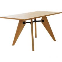 Parumm - Mesa de Comedor Rectangular Pärumm Vega 130x80x73 cm Madera Natural de Fresno