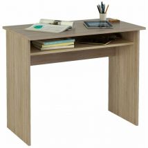 MB - Escritorio Tierra color roble con balda interior fija. 74 cm(alto)90 cm(ancho)50 cm(fondo)