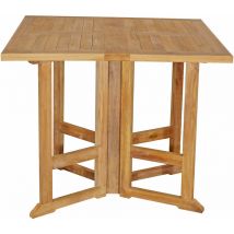 Mesa de jardín de madera de teca PIAVA 2 personas