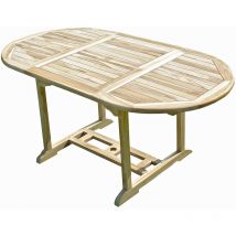 Mesa de jardín de madera de teca solo 6/8 personas