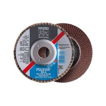 Muela abanico ø 125 mm (12200 tr/mn), polifan sg-a, Grano : 120, Modelo abombado