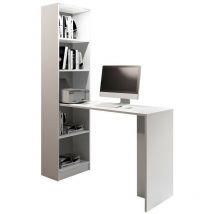 Mobilier1 - Mesa de oficina Dover 109, Blanco, Número de puertas: 0, Número de cajones: 0, 79x125x50cm