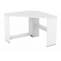 Mesa de ordenador esquinera Austin 302, Blanco, Rectangular, Número de puertas: 0, Número de cajones: 0, 73x80x80cm