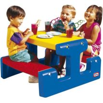 Little-tikes Mesa De Picnic De Plástico Duradero Colores Vivos