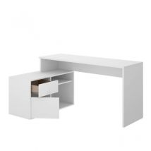 Mesa escritorio en l otto - Blanco