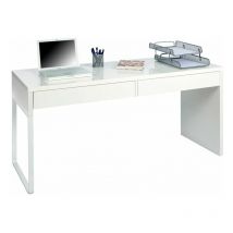 Usinestreet - Mesa de ordenador Touch Blanco Artik (Blanco Mate) 138cm (ancho) x 75cm (alto)