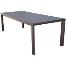 Mesa extensible 135/180x70 aluminio taupe mod. Houston