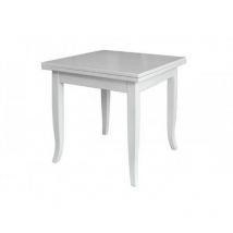 Mesa extensible cuadrada blanca 90x90 cm - Verona