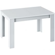 Vs Venta-stock - Mesa Extensible Fani Color Blanco, Mesa Comedor, 140/190 (Ancho) 90 (Profundo) 78 (Altura) cm