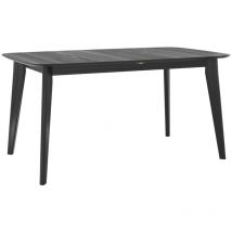 Rendez-vous Déco - Mesa para 6-8 personas, extensible, madera oscura 150/180cm - Oman