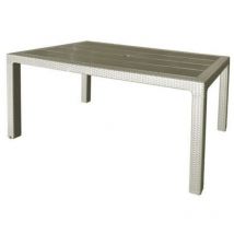 Garden Life - mesa resina 150x90cm marfil 4090/09 , Mesa 150 x 90 cm 4090/09 color marfil. -Marca: . -Se sirve desmontada y es de muy fácil montaje.