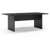 Mkric - Mesa para comedor fija Md-Samuel acabado negro, 200cm(ancho) 75cm(altura) 100cm(fondo).