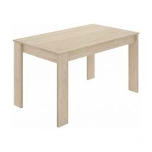 Dkit - Mesa para salón fija Harley acabado natural, 77 cm(alto)138,5cm(ancho)81 cm(largo)