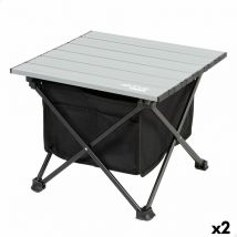 Mesa plegable aktive camping bolsillo 38 x 30 x 34 cm (2 unidades)