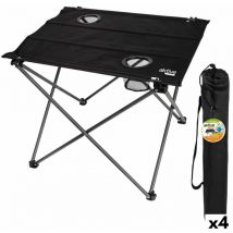 BigBuy Productos Deportivos Aktive Mesa Plegable, Negro, Estándar