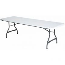Mesa Plegable Lifetime Blanco 244 x 74 x 76 cm - Marca: Lifetime ean: 0081483834757