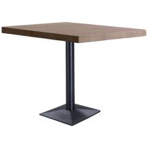 Mesa rectangular Bar Moss acabado oscuro /negro, 74cm(alto) 80cm(ancho) 60cm(largo)