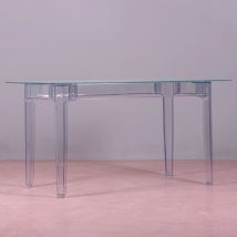 Nest Dream - Mesa rectangular de cristal con - Ghost - Transparente