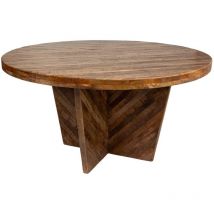 Mesa redonda de madera 153x153x80