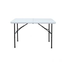 Mesa resina rectangular plegable 122x60xh74 cm - talla