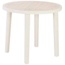 Resol - mesa resina tossa 86cm crema , Mesa resina Tossa 86 cm crema. -Marca: . -Tossa es una mesa de jardín para comedor exterior que puede albergar