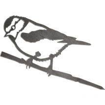 Metalbird - Mésange bleue décorative en acier corten Mini