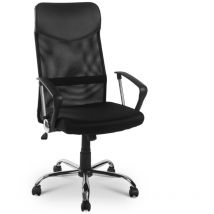 Merax - Office Chair, Ergonomic Mesh Desk Chair, Adjustable Height, High Back, Breathable Mesh, Black