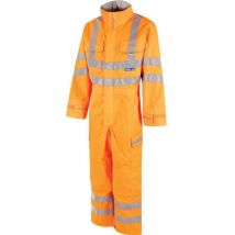 Pulsar - PR505 Mesh Lined Hi-Vis Breathable Coverall Orange (4XL)