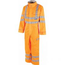 Pulsar - PR505 Mesh Lined Hi-vis Breathable Coverall Orange (l)